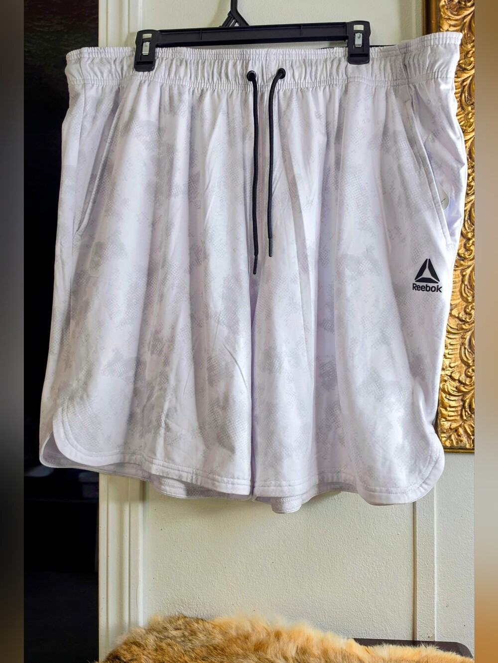 Reebok Men’s White Athletic Shorts